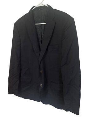 Joseph & Feiss gold classic fit blue wool dress jacket size 46L